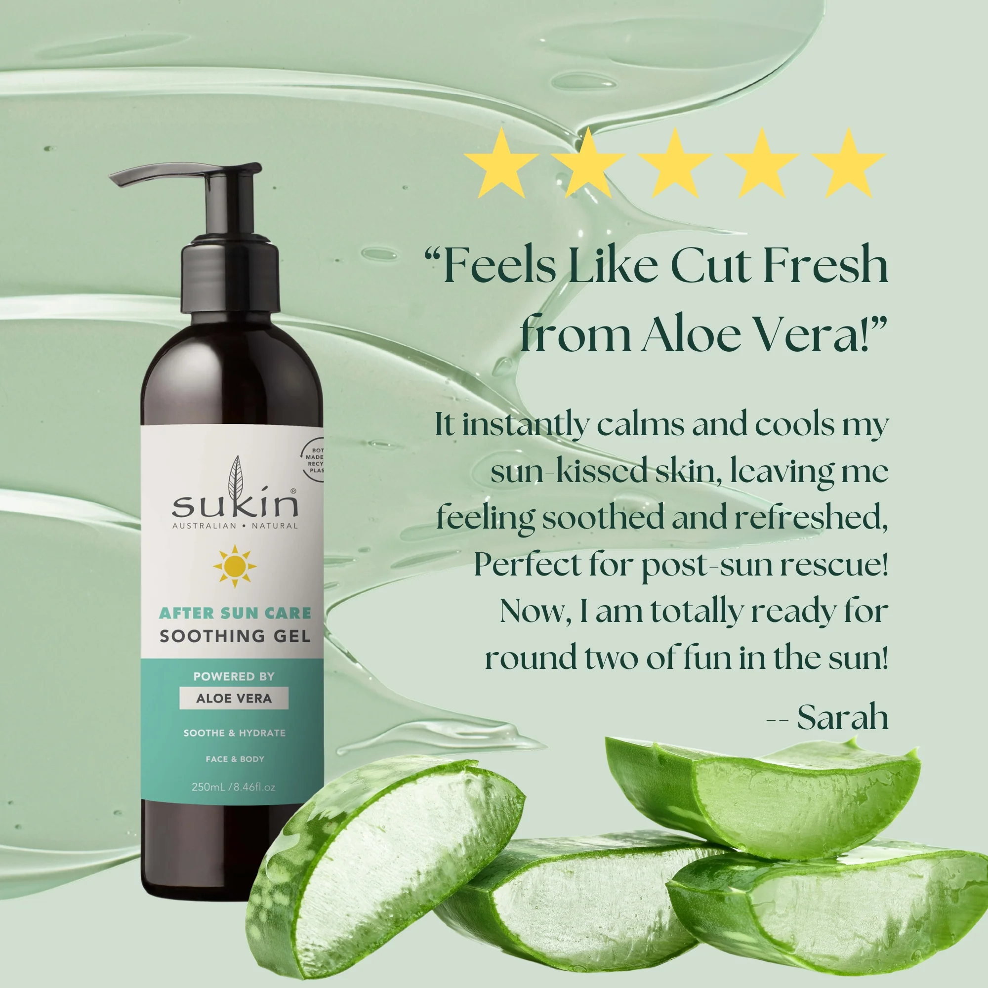 SOOTHING GEL | AFTER SUN CARE | 250ML - Image 5