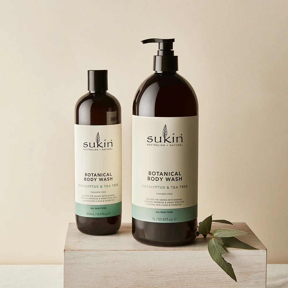 BOTANICAL BODY WASH | EUCALYPTUS & TEA TREE | 1 L - Image 2
