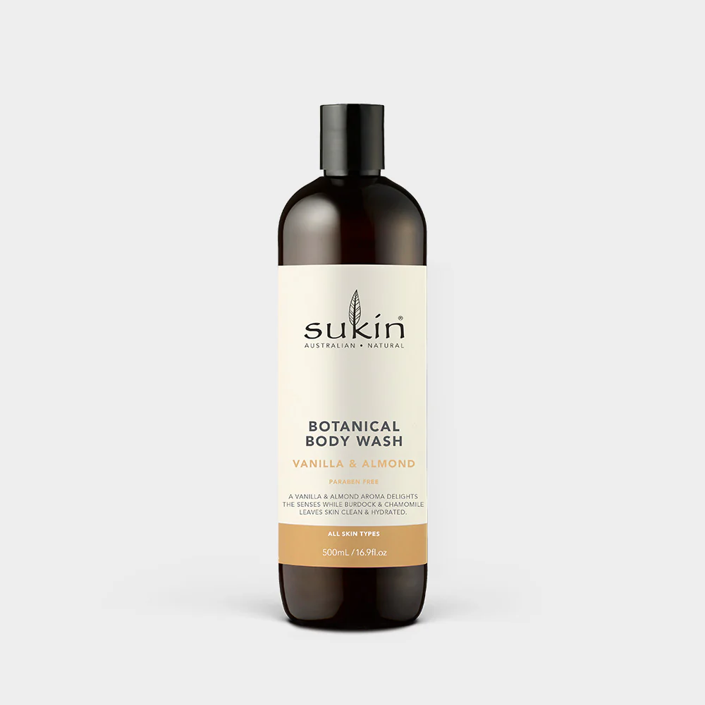 BOTANICAL BODY WASH | VANILLA & ALMOND | 500ML