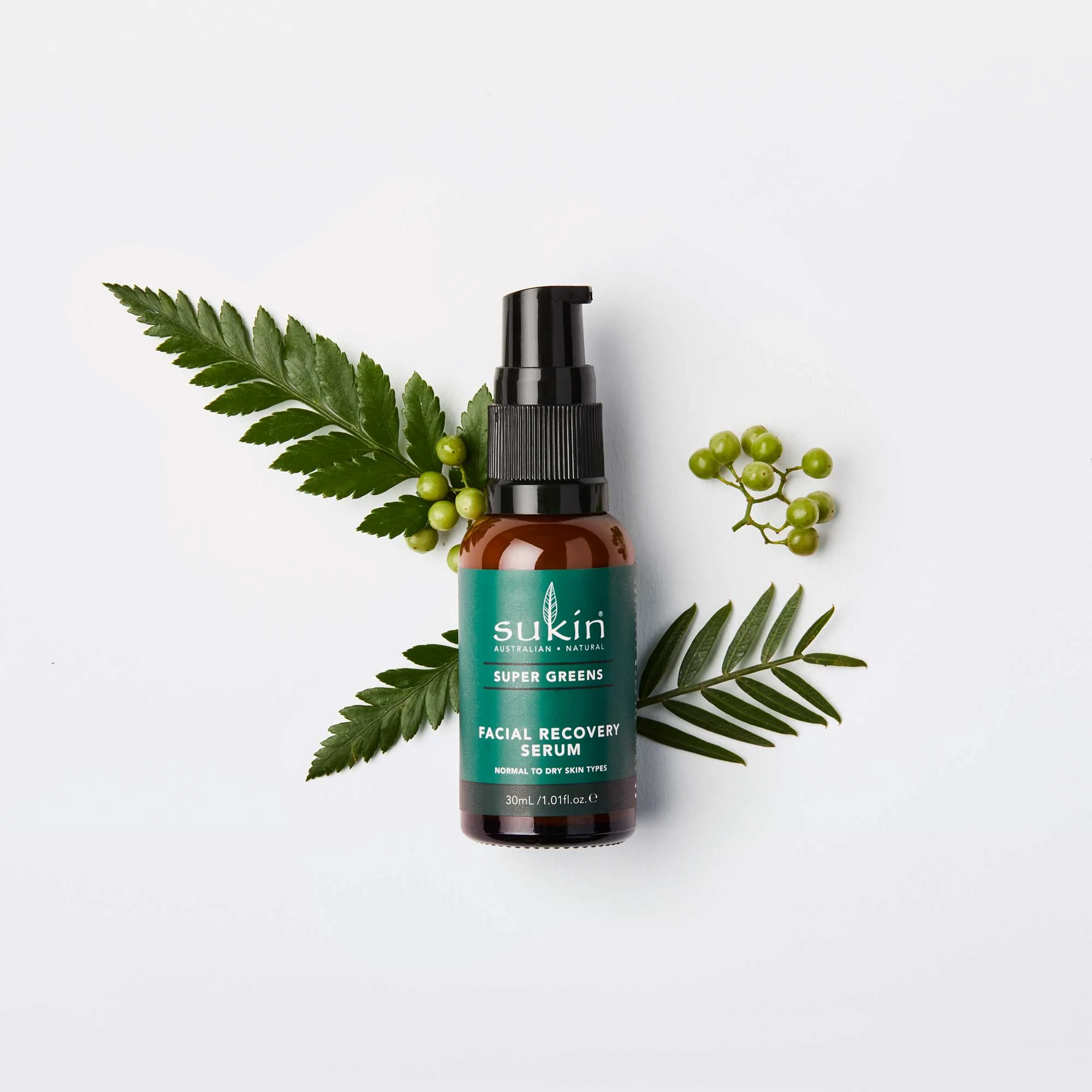 Natural Facial Recovery Serum | Super Greens | 30ml - Image 2