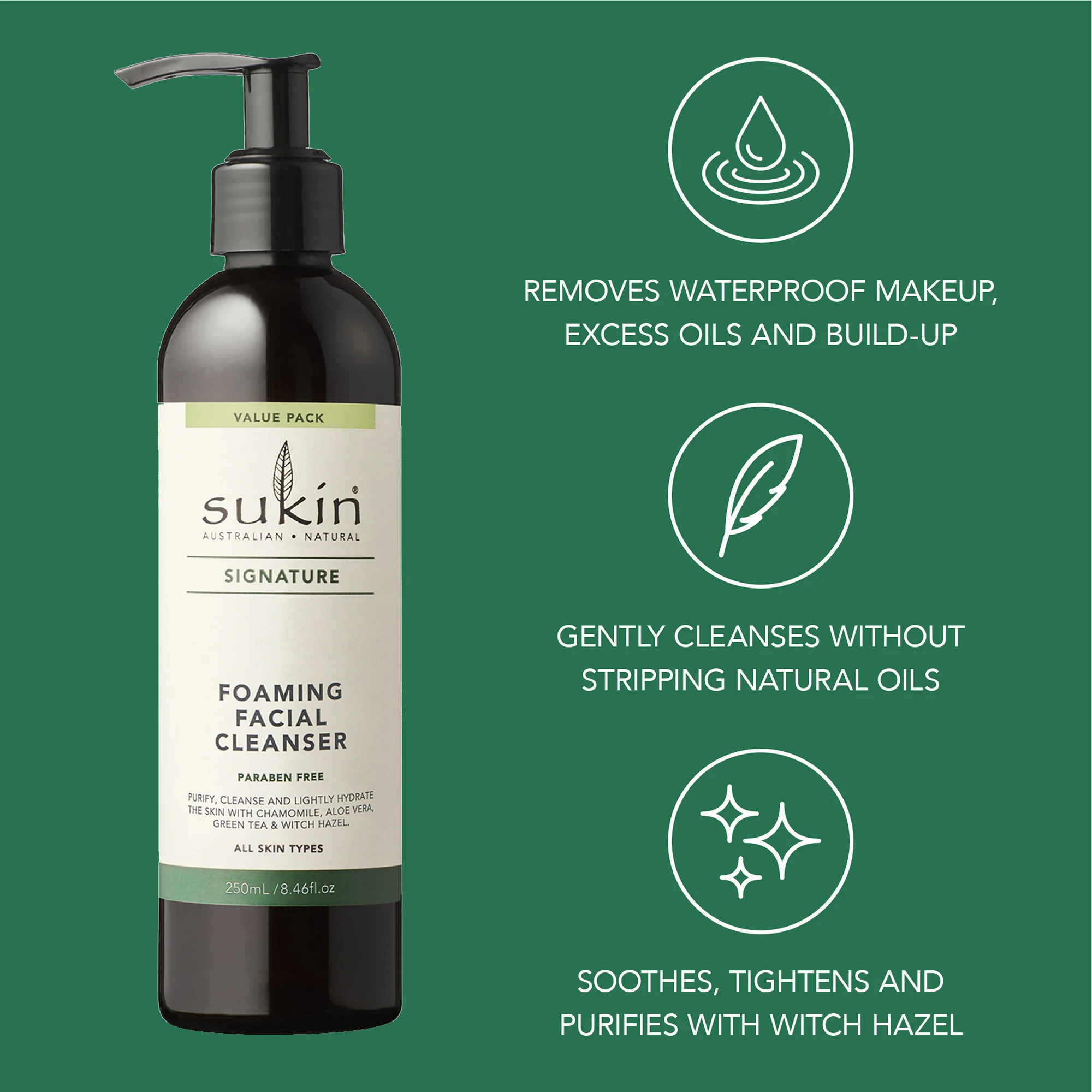 FOAMING FACIAL CLEANSER PUMP | SIGNATURE | 250 mL - Image 4