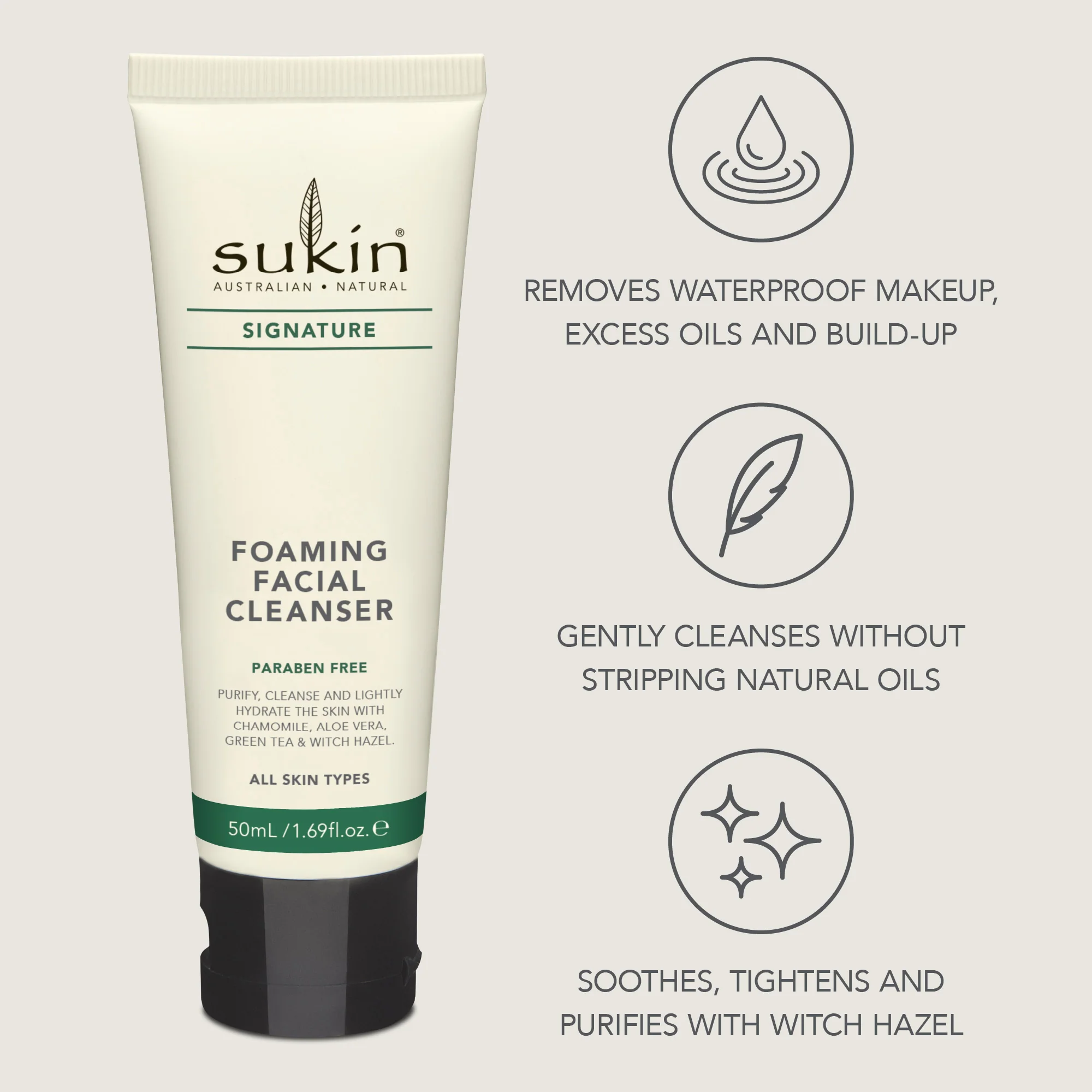 FOAMING FACIAL CLEANSER | SIGNATURE | 50 mL - TRAVEL SIZE - Image 5