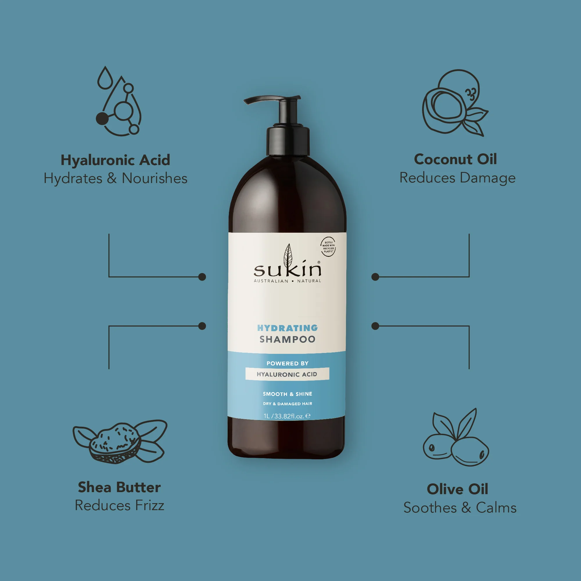 HYDRATING SHAMPOO | 1 L - Image 3