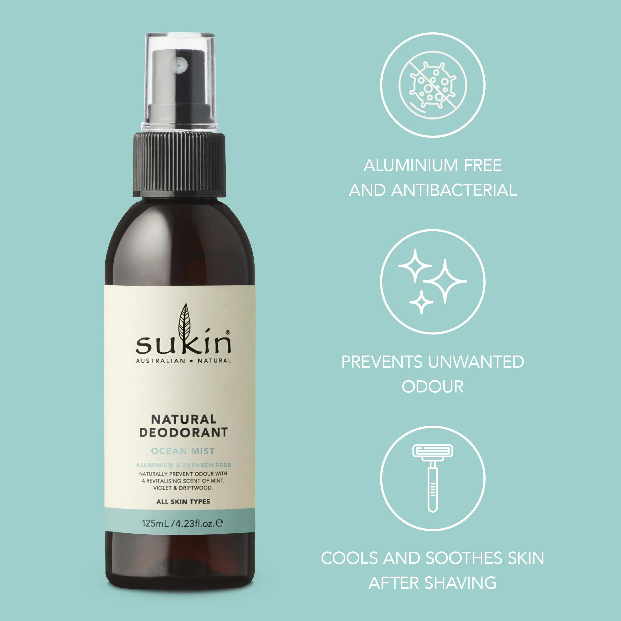 NATURAL DEODORANT OCEAN MIST | 125 mL - Image 5