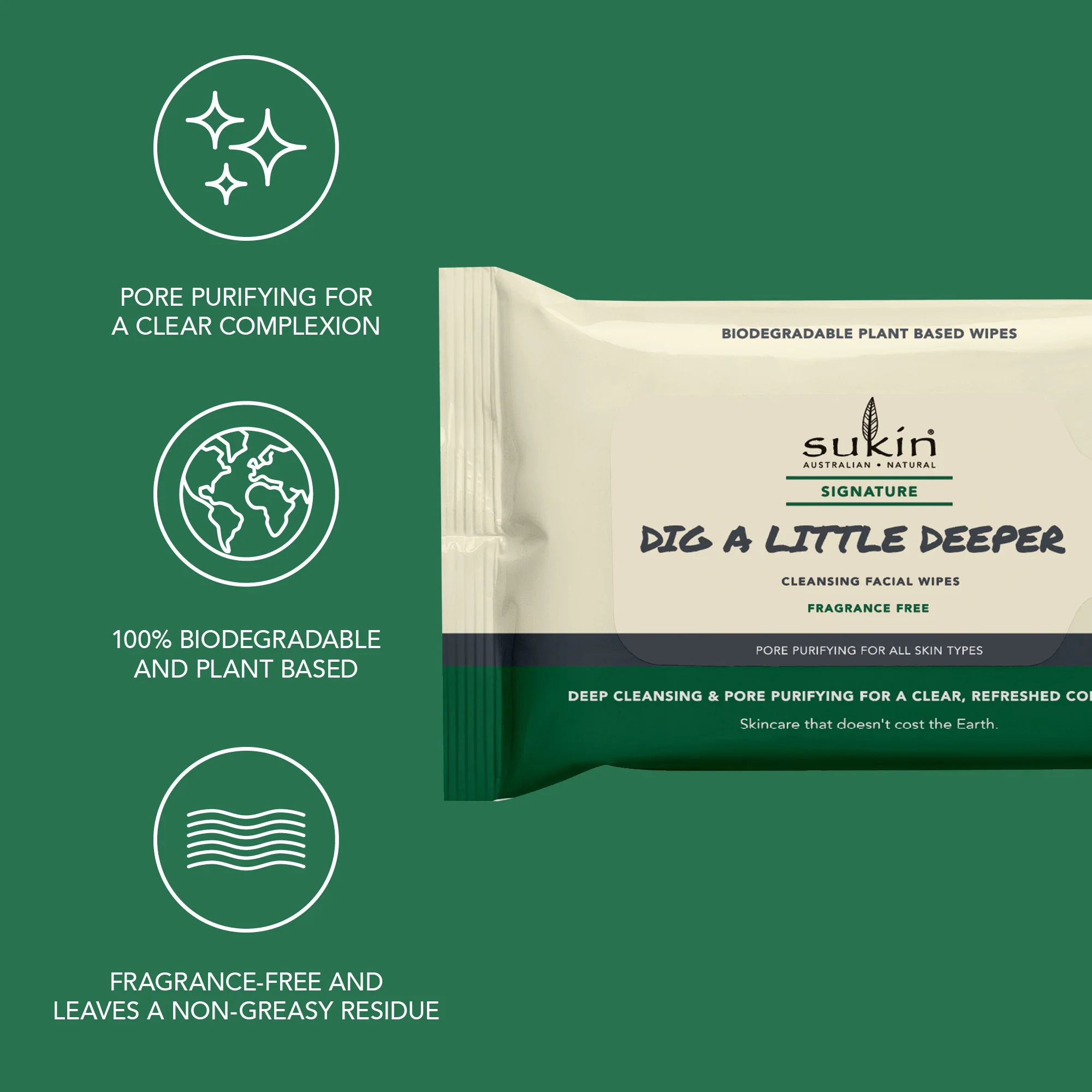 PORE PURIFYING CLEANSING FACIAL WIPES | SIGNATURE | 25 SHEETS - Image 5
