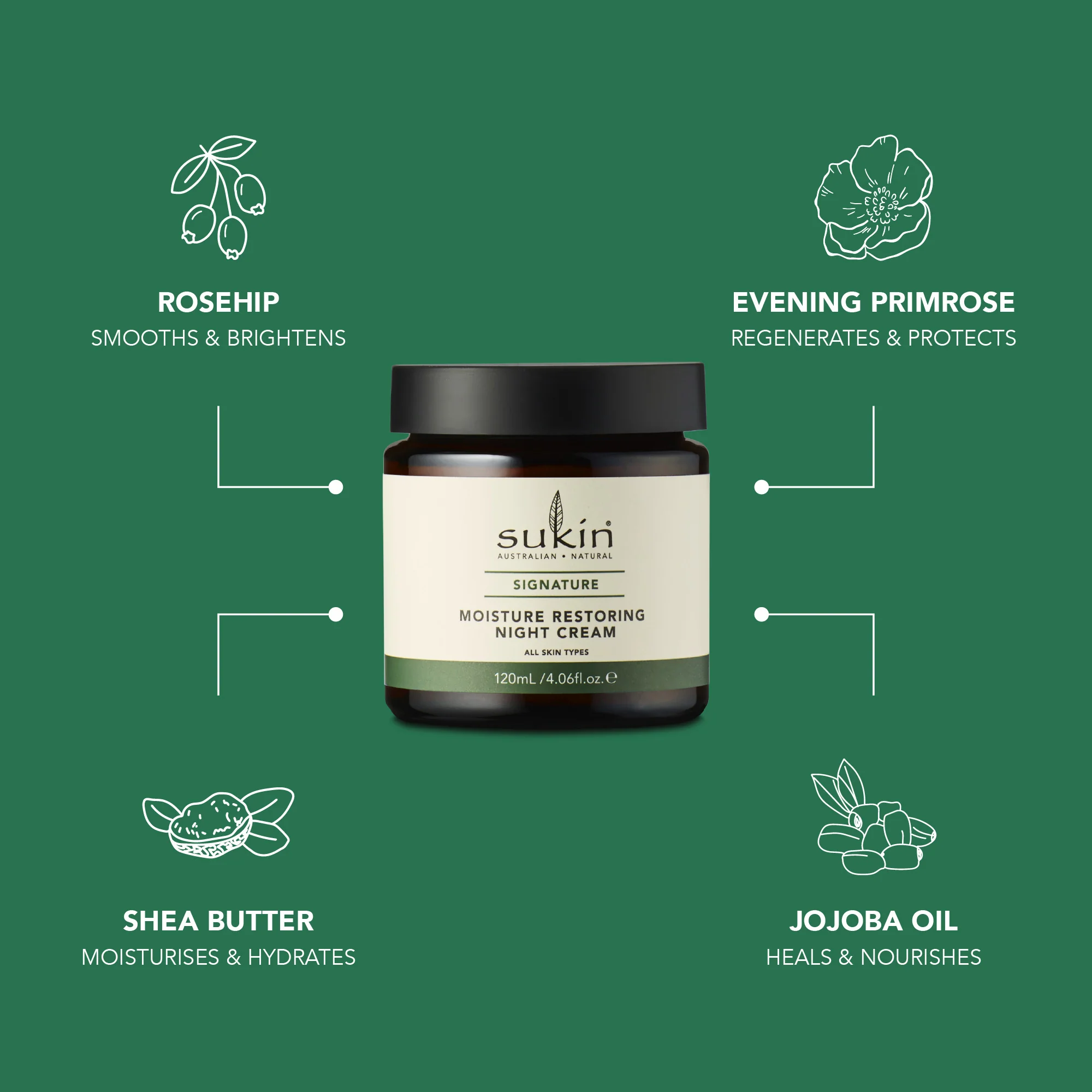 MOISTURE RESTORING NIGHT CREAM | SIGNATURE | 120 mL - Image 4