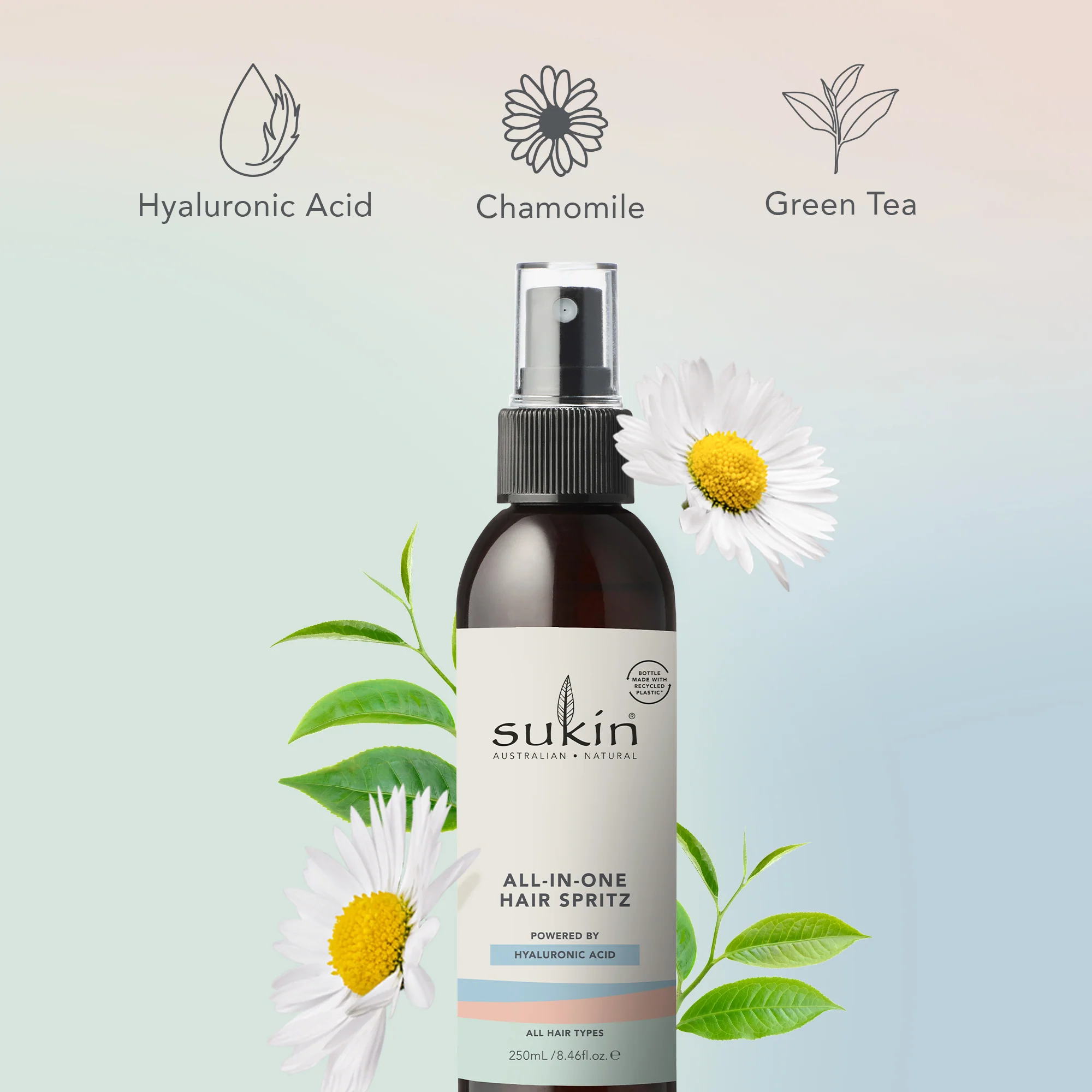 SUKIN ALL-IN-ONE HAIR SPRITZ 250mL - Image 3