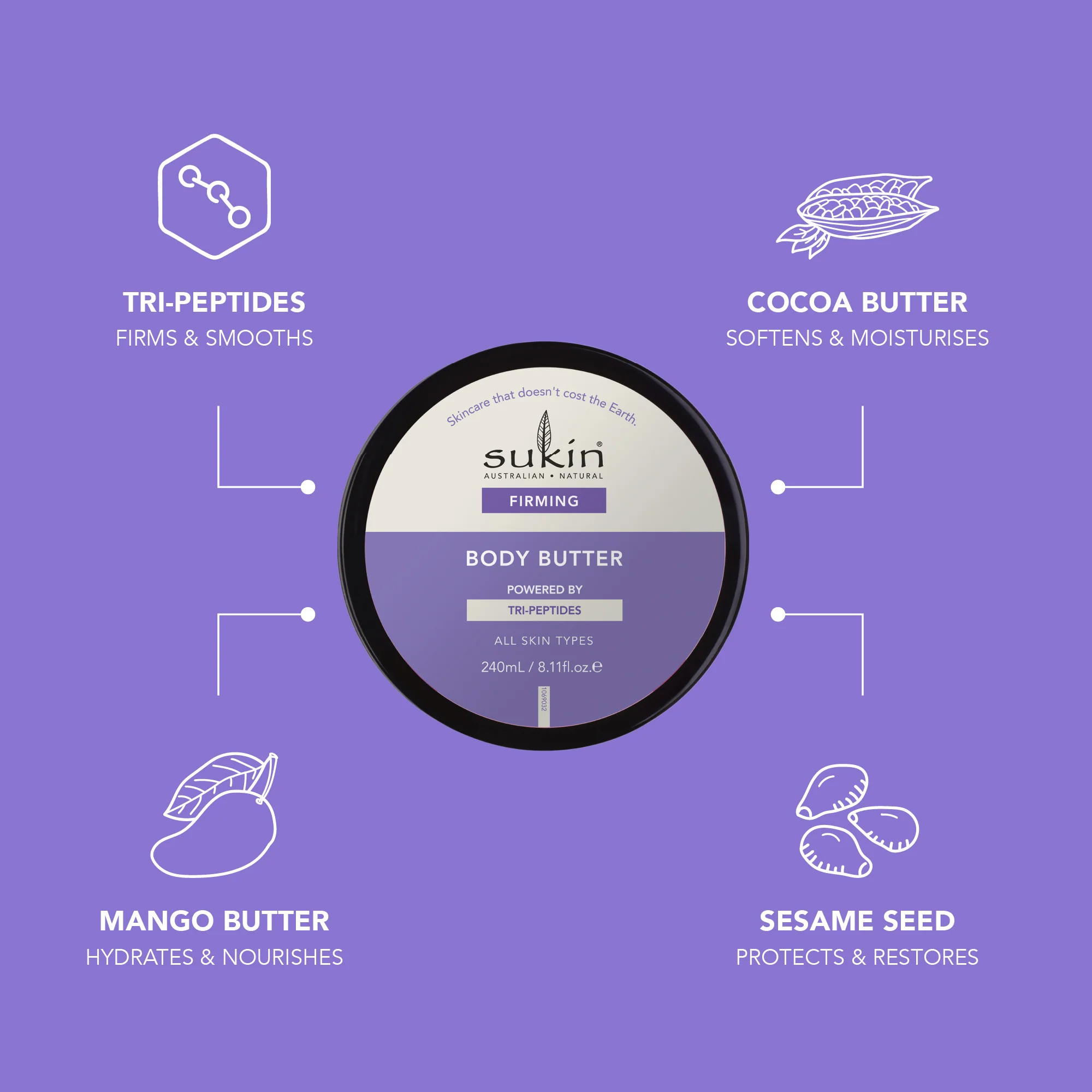 SUKIN FIRMING BODY BUTTER | 240ML - Image 3