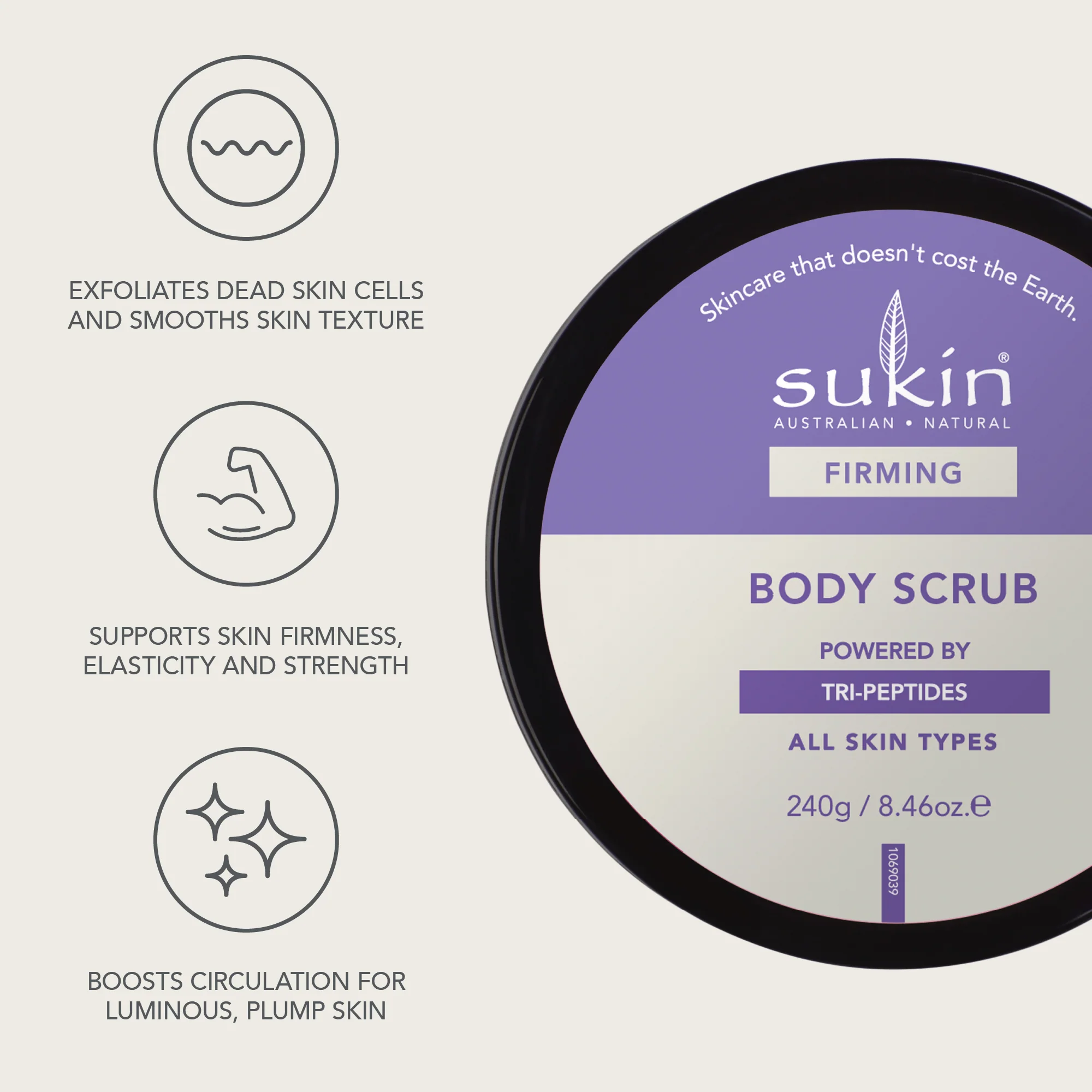 SUKIN FIRMING BODY SCRUB | 240g - Image 4