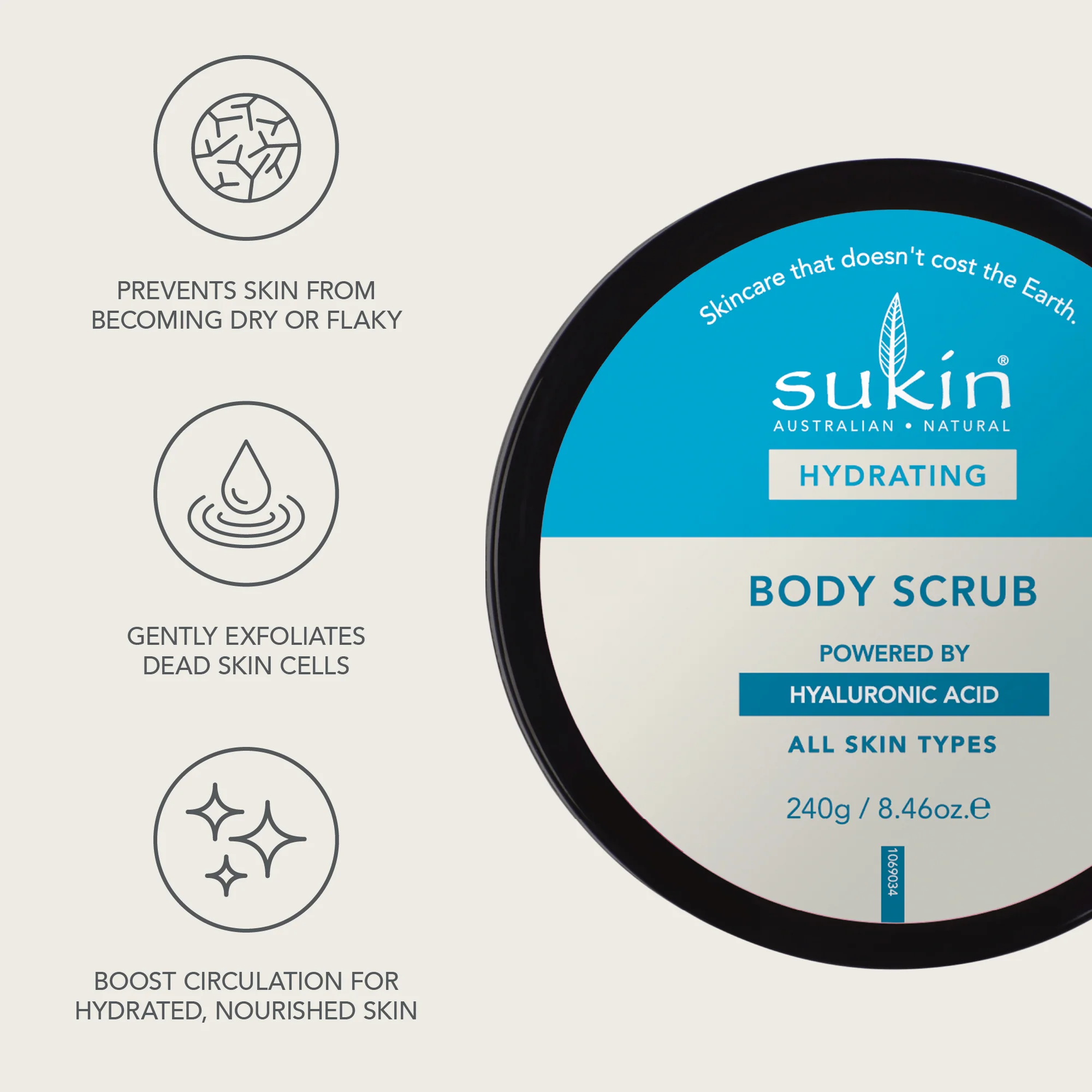 SUKIN HYDRATING BODY SCRUB | 240g - Image 4