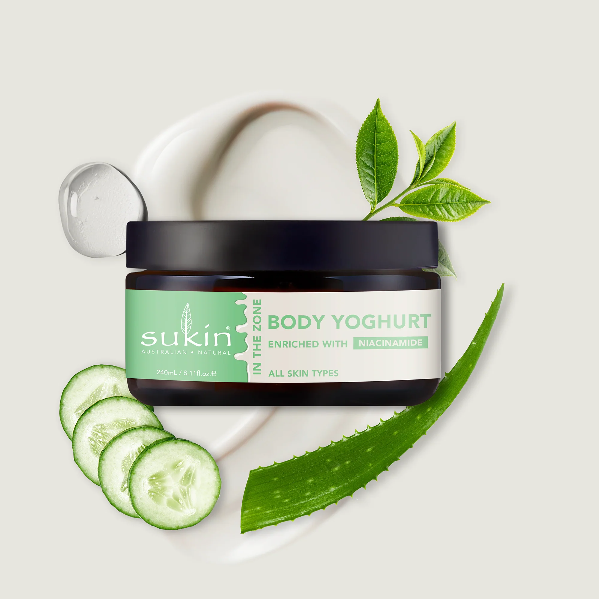 SUKIN IN THE ZONE BODY YOGHURT | 240mL - Image 3