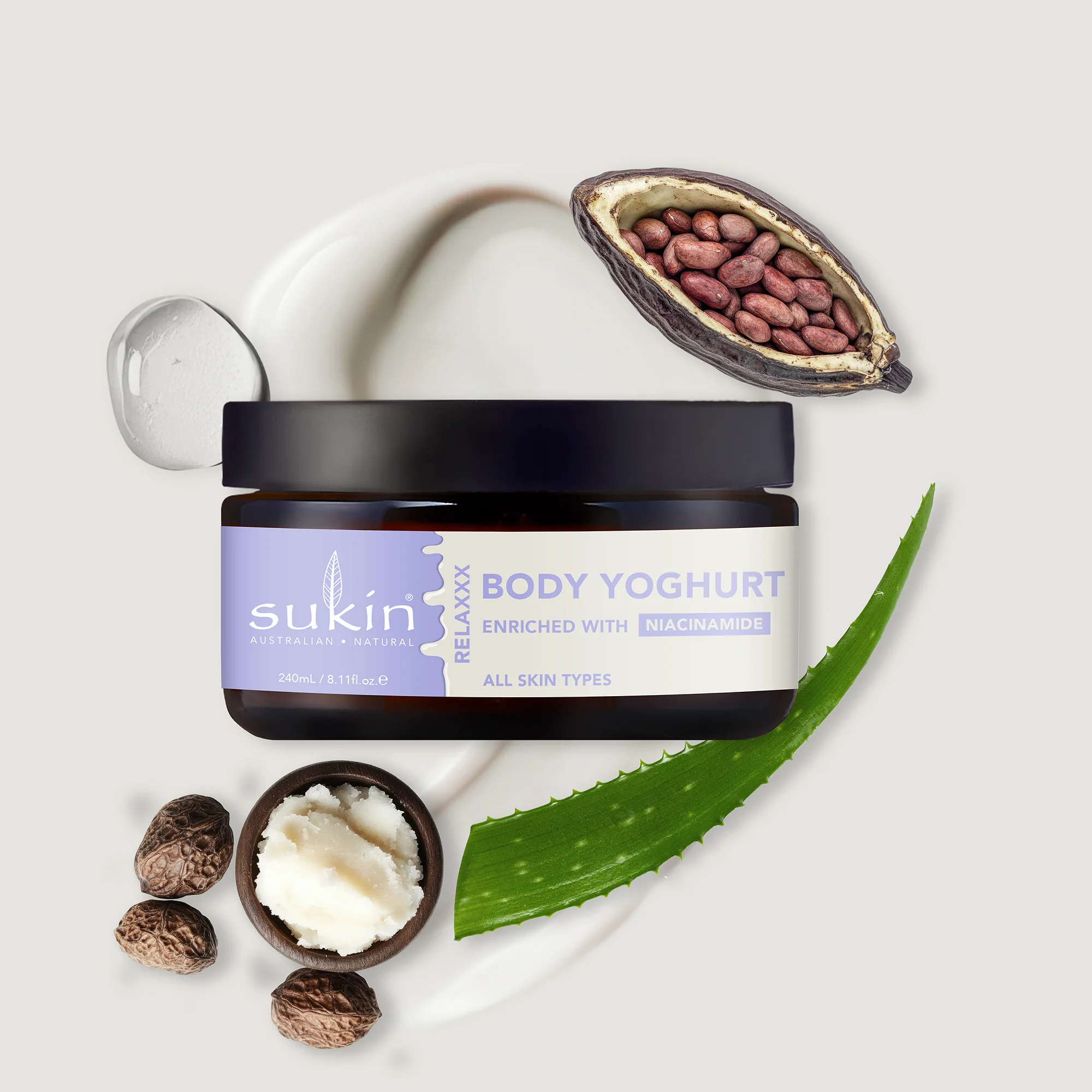 SUKIN RELAXXX BODY YOGHURT | 240mL - Image 3
