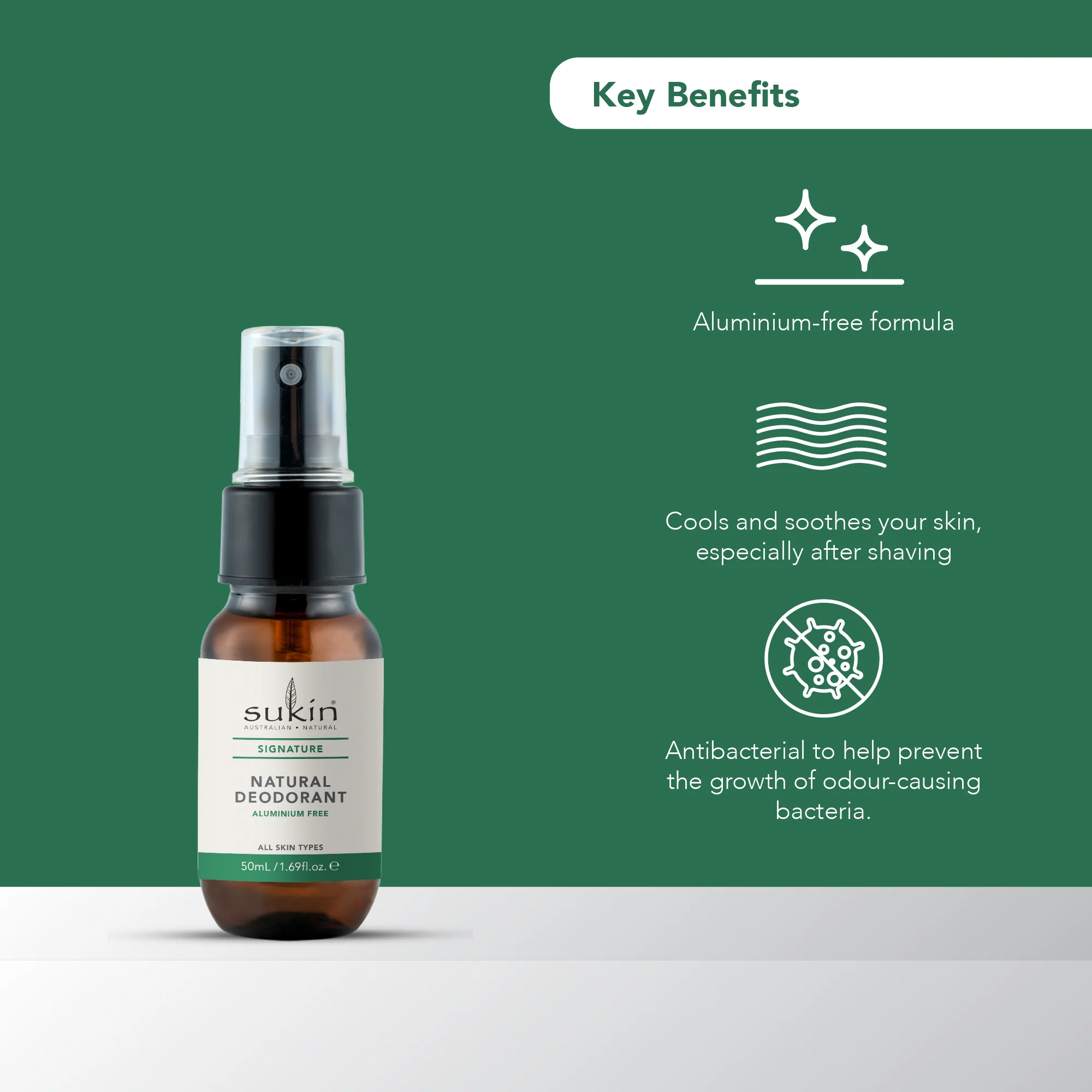 NATURAL DEODORANT SIGNATURE | 50ML - TRAVEL SIZE - Image 2