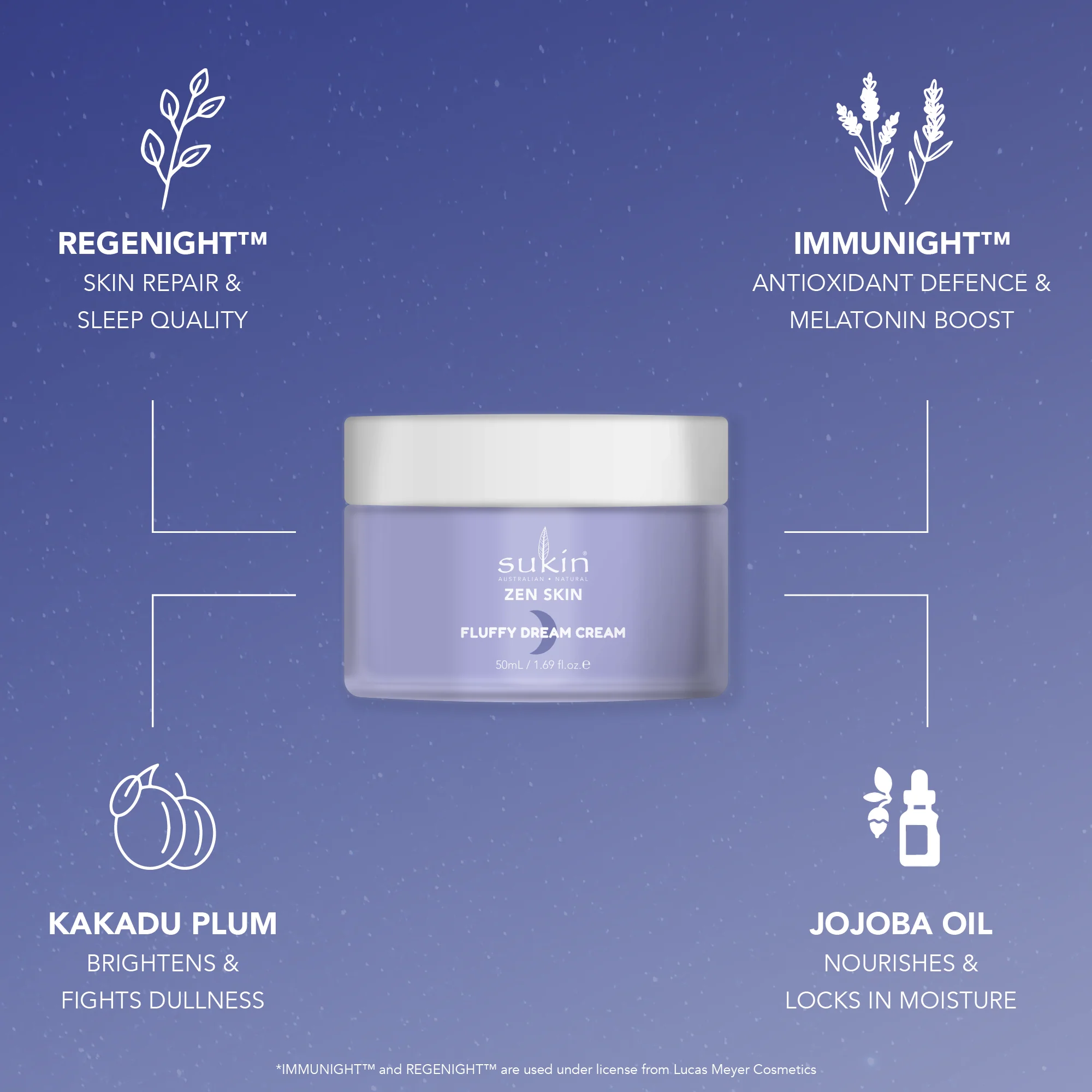 SUKIN ZEN SKIN FLUFFY DREAM CREAM | 50ML - Image 3